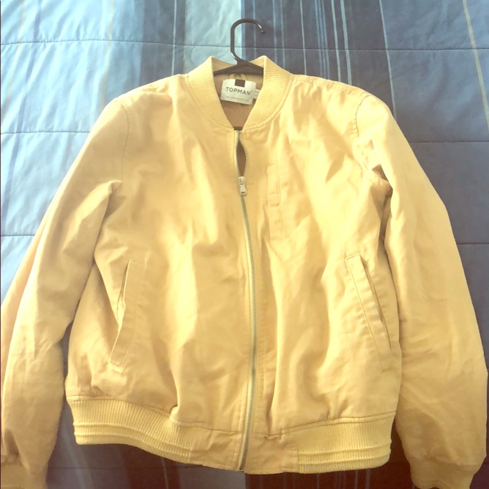 Tan bomber jacket